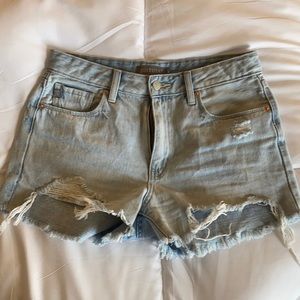 Boutique cutoff blue jean denim shorts